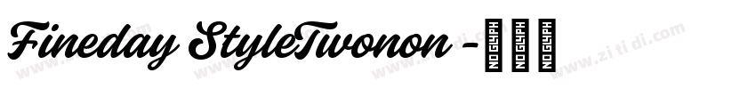Fineday StyleTwonon 字体转换